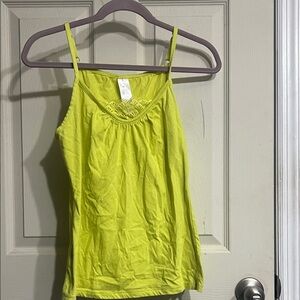 Women's Lime Green Spaghetti Strap Top